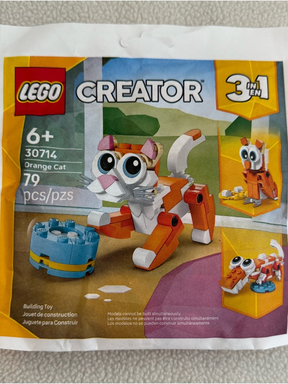 LEGO Creator 3-in-1 Orange Cat Owl Alligator 79 Piece Building Toy 30714